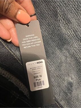 Fashion Nova Dark Denim Stretch Skinny Jeans